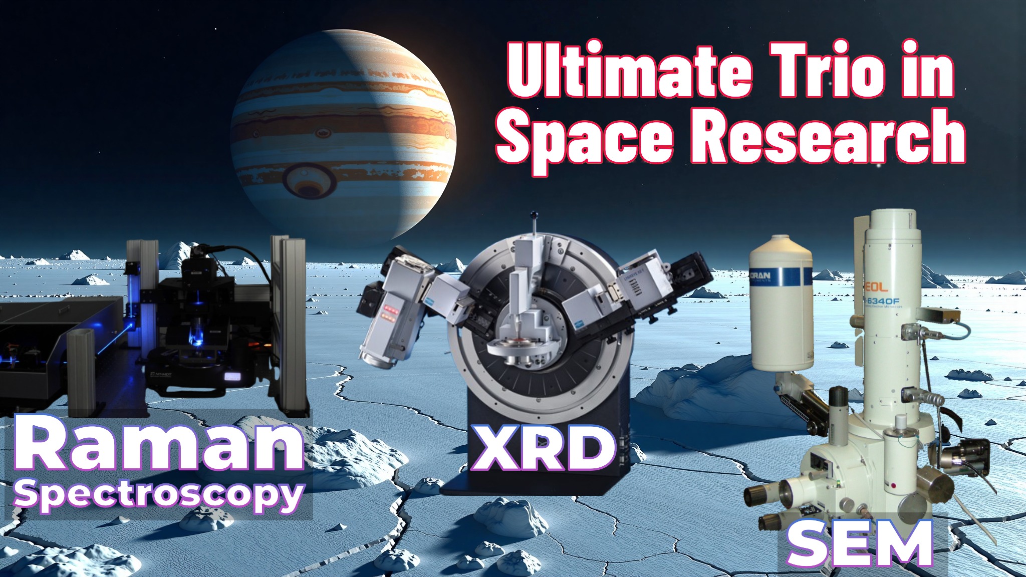 XRD, SEM & Raman Spectroscopy: The Ultimate Trio in Space Research
